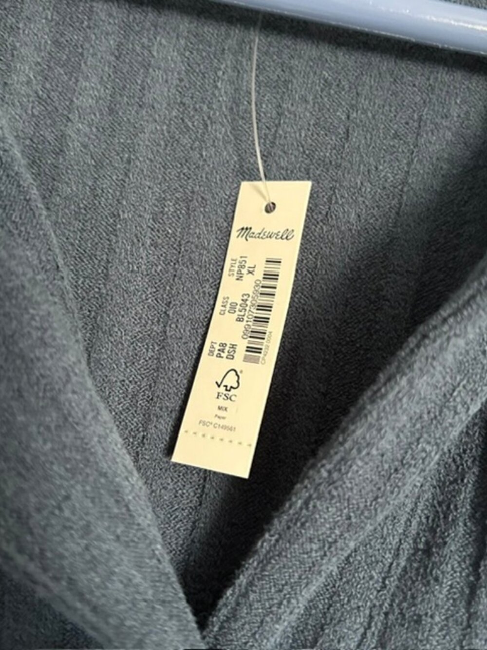 Madewell Mixed-Button Ribbed Polo Tank - Picture 5 of 5